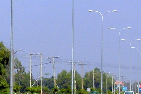 Lighting system of transasian hightway